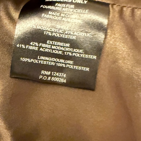 Members Only Women's Brown Open Front Faux Fur Vest Size M Cozy Boho Retro - Picture 7 of 9